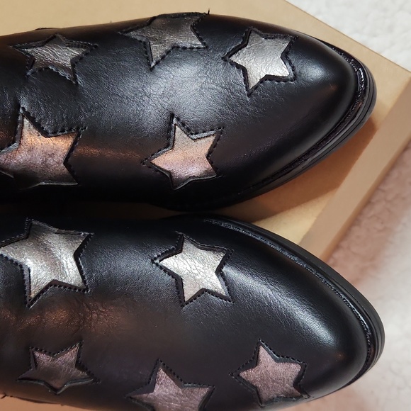 Seven7 Rockstar Ankle Booties Shooties Black Cowboy Foot - Picture 11 of 16